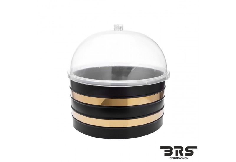 Metal Kuruyemiş Baharat Zeytin Kovası Mika Kapaklı Leğenli Takım 35x20