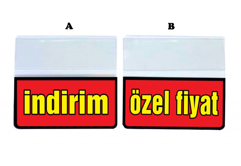 İkaz İndirim Etiketi